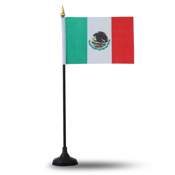 Sonia Originelli Mini Handfahnen Mit Tischständer Fuß 10 Stück Set "Mexiko" Mexico EM WM Flaggen Fanartikel