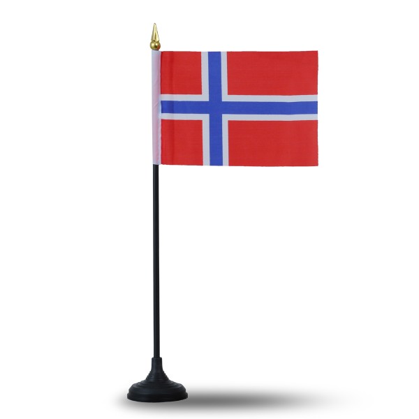 Sonia Originelli Mini Handfahnen Mit Tischständer Fuß 10 Stück Set "Norwegen" Norway EM WM Flaggen Fanartikel