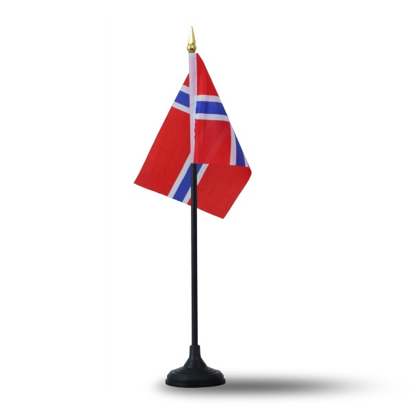 Sonia Originelli Mini Handfahnen Mit Tischständer Fuß 10 Stück Set "Norwegen" Norway EM WM Flaggen Fanartikel