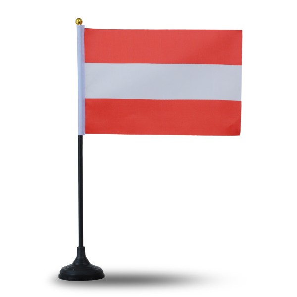 Sonia Originelli Mini Handfahnen Mit Tischständer Fuß 10 Stück Set "Österreich" Austria EM WM Flaggen Fanartikel