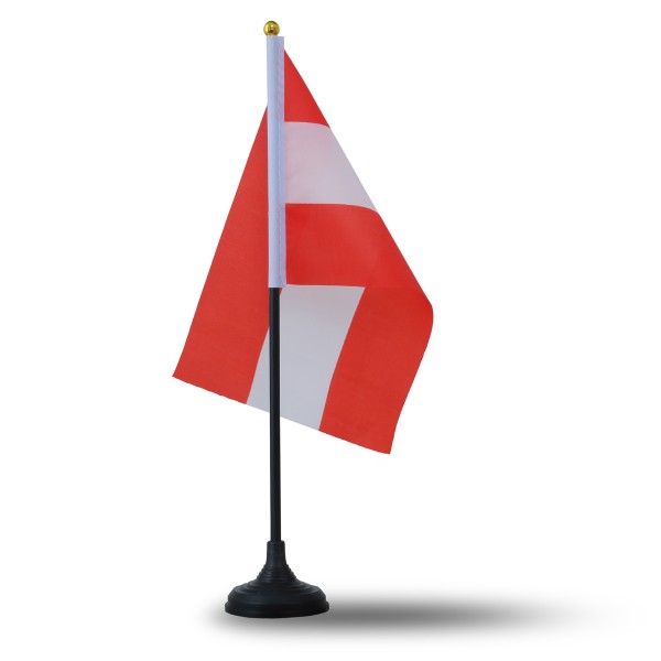 Sonia Originelli Mini Handfahnen Mit Tischständer Fuß 10 Stück Set "Österreich" Austria EM WM Flaggen Fanartikel