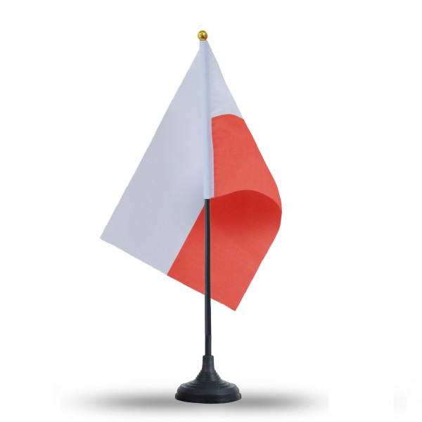 Sonia Originelli Mini Handfahnen Mit Tischständer Fuß 10 Stück Set "Polen" Poland Polska EM WM Flaggen Fanartikel