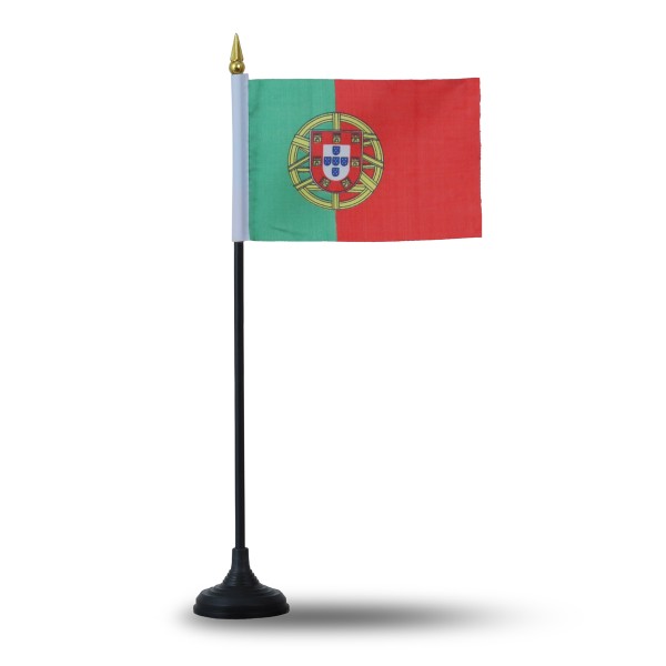 Sonia Originelli Mini Handfahnen Mit Tischständer Fuß 10 Stück Set "Portugal" EM WM Flaggen Fanartikel