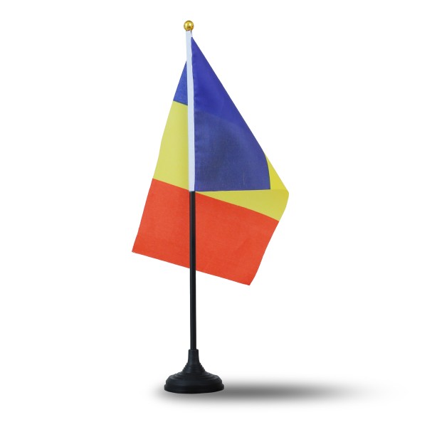 Sonia Originelli Mini Handfahnen Mit Tischständer Fuß 10 Stück Set "Rumänien" Romania EM WM Flaggen Fanartikel