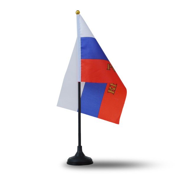 Sonia Originelli Mini Handfahnen Mit Tischständer Fuß 10 Stück Set "Russland" Russia Wappen EM WM Flaggen Fanartikel