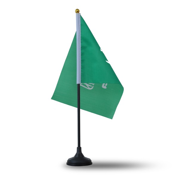 Sonia Originelli Mini Handfahnen Mit Tischständer Fuß 10 Stück Set "Saudi-Arabien" Saudi Arabia EM WM Flaggen Fanarti