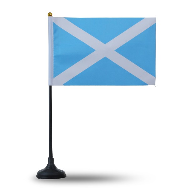 Sonia Originelli Mini Handfahnen Mit Tischständer Fuß 10 Stück Set "Schottland" Scotland EM WM Flaggen Fanartikel