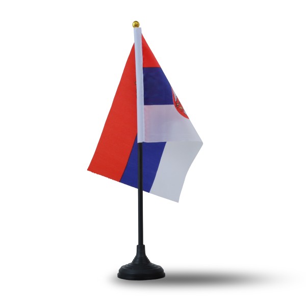 Sonia Originelli Mini Handfahnen Mit Tischständer Fuß 10 Stück Set "Serbien" Serbia EM WM Flaggen Fanartikel