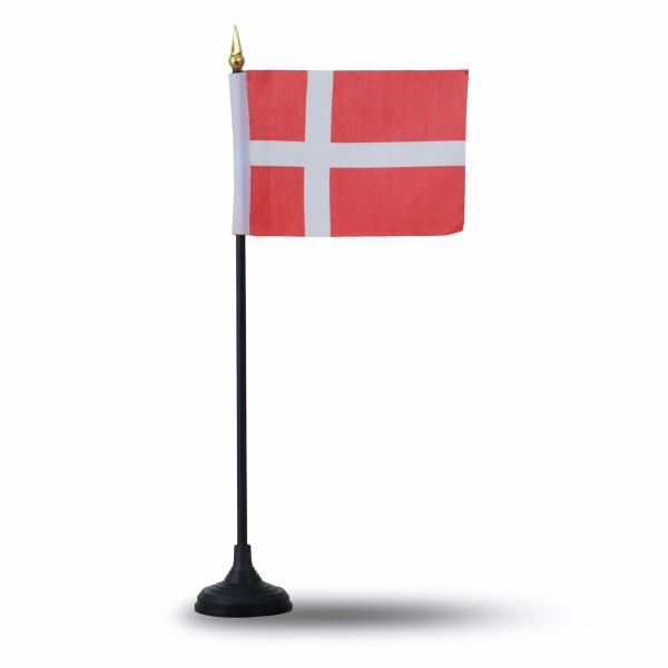 Sonia Originelli Mini Handfahnen Mit Tischständer Fuß 10 Stück Set "Dänemark" Denmark EM WM Flaggen Fanartikel