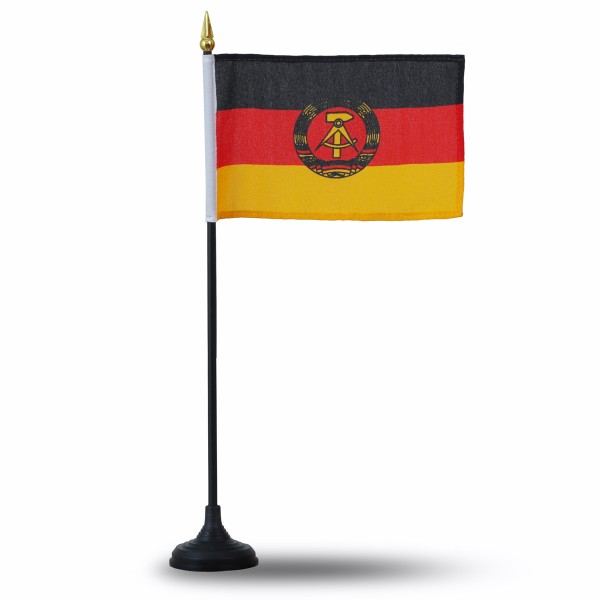 Sonia Originelli Mini Handfahnen Mit Tischständer Fuß 10 Stück Set "DDR" Ostdeutschland EM WM Flaggen Fanartikel