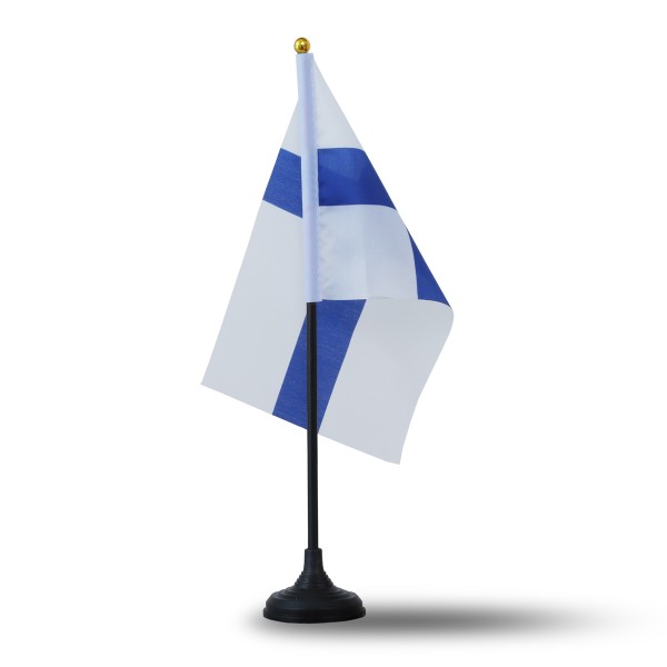 Sonia Originelli Mini Handfahnen Mit Tischständer Fuß 10 Stück Set "Finnland" EM WM Flaggen Fanartikel