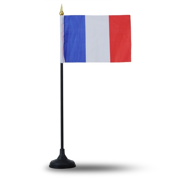 Sonia Originelli Mini Handfahnen Mit Tischständer Fuß 10 Stück Set "Frankreich" France EM WM Flaggen Fanartikel