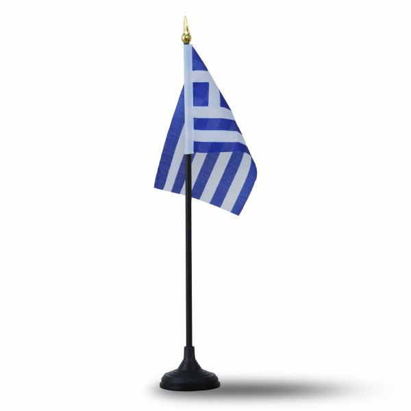 Sonia Originelli Mini Handfahnen Mit Tischständer Fuß 10 Stück Set "Griechenland" Greece EM WM Flaggen Fanartikel