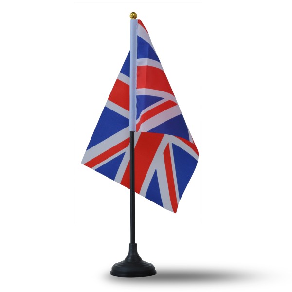 Sonia Originelli Mini Handfahnen Mit Tischständer Fuß 10 Stück Set "Grossbritannien" GB Great Britain UK EM WM Flagge