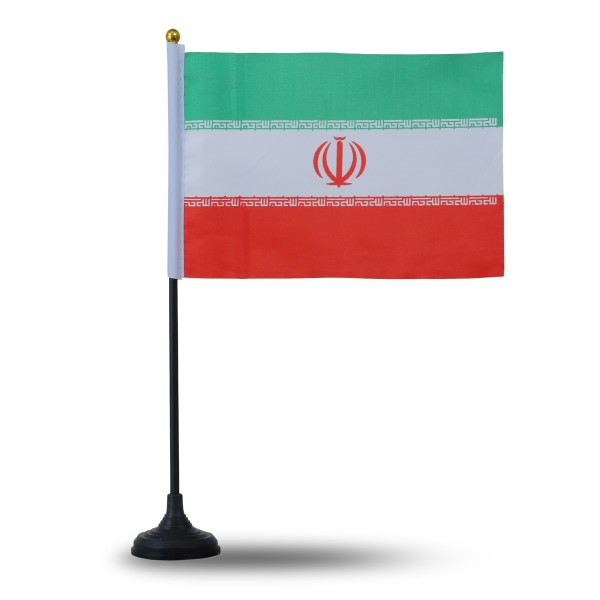 Sonia Originelli Mini Handfahnen Mit Tischständer Fuß 10 Stück Set "Iran" EM WM Flaggen Fanartikel