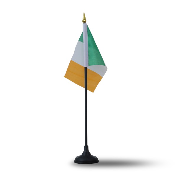 Sonia Originelli Mini Handfahnen Mit Tischständer Fuß 10 Stück Set "Irland" Ireland EM WM Flaggen Fanartikel