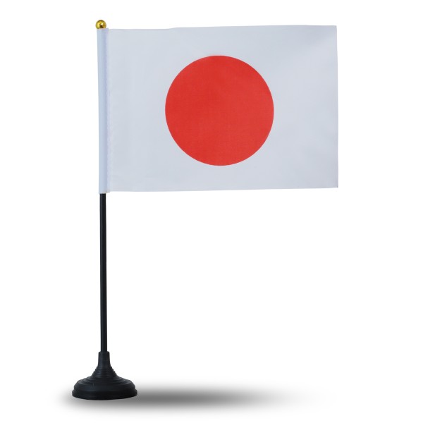 Sonia Originelli Mini Handfahnen Mit Tischständer Fuß 10 Stück Set "Japan" EM WM Flaggen Fanartikel