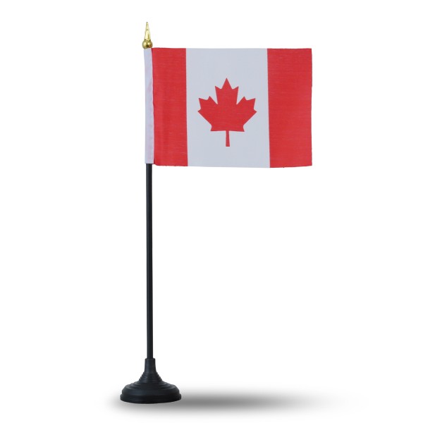 Sonia Originelli Mini Handfahnen Mit Tischständer Fuß 10 Stück Set "Kanada" Canada EM WM Flaggen Fanartikel