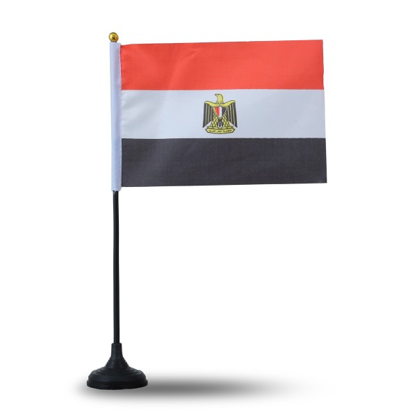 Sonia Originelli Mini Handfahnen Mit Tischständer Fuß 10 Stück Set "Ägypten" Egypt EM WM Flaggen Fanartikel