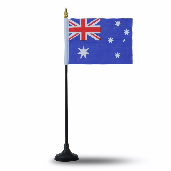 Sonia Originelli Mini Handfahnen Mit Tischständer Fuß 10 Stück Set "Australien" Australia EM WM Flaggen Fanartikel