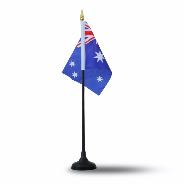 Sonia Originelli Mini Handfahnen Mit Tischständer Fuß 10 Stück Set "Australien" Australia EM WM Flaggen Fanartikel