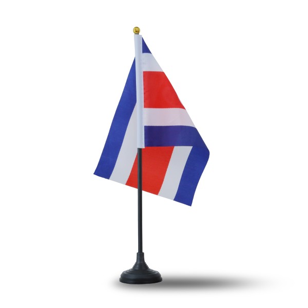 Sonia Originelli Mini Handfahnen Mit Tischständer Fuß 10 Stück Set "Costa Rica" EM WM Flaggen Fanartikel