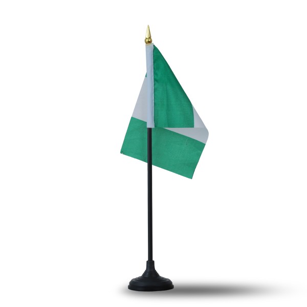 Sonia Originelli Mini Handfahnen Mit Tischständer Fuß 10 Stück Set "Nigerien"Nigeria EM WM Flaggen Fanartikel