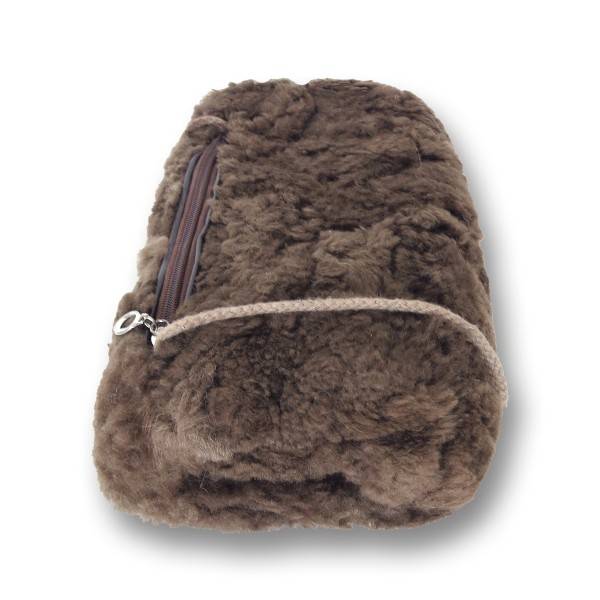 Sonia Originelli Muff Lammfell Portemonnaie Tasche Natur Kordel