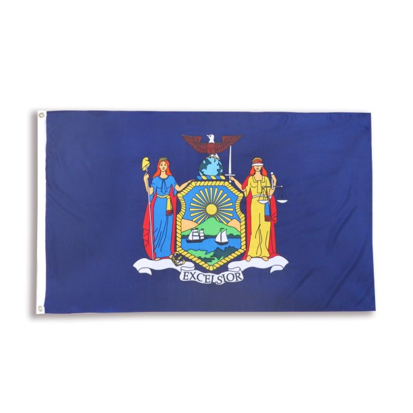 Sonia Originelli New York Fahne Flagge 90 x 150 cm Fanartikel Hissfahne Ösen WM EM