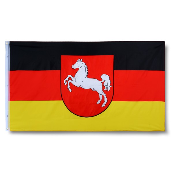 Sonia Originelli Niedersachsen Lower Saxony Fahne Flagge 90 x 150 cm Fanartikel Hissfahne Ösen WM EM