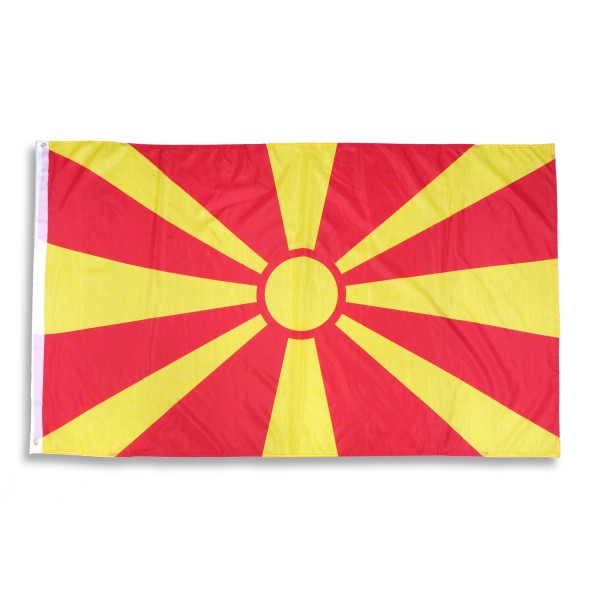 Sonia Originelli Nordmazedonien North Macedonia Fahne Flagge 90 x 150 cm Fanartikel Hissfahne WM EM