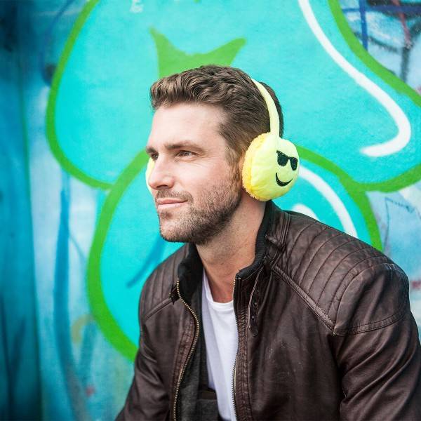 Sonia Originelli Ohrenwärmer Lustiges Gesicht Emoji Samt Gesichter Unisex Handy Winter