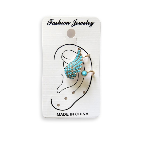 Sonia Originelli Ohrklips Ohrringe Ohrschmuck Türkis Modeschmuck