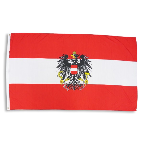 Sonia Originelli Österreich Austria Wappen Fahne Flagge 90 X 150 Cm Fanartikel Hissfahne WM EM