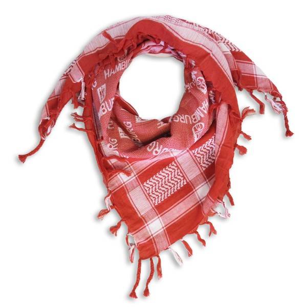 Sonia Originelli Pali Tuch Hamburg Rot weiss Kariert Fransen Halstuch Baumwolle