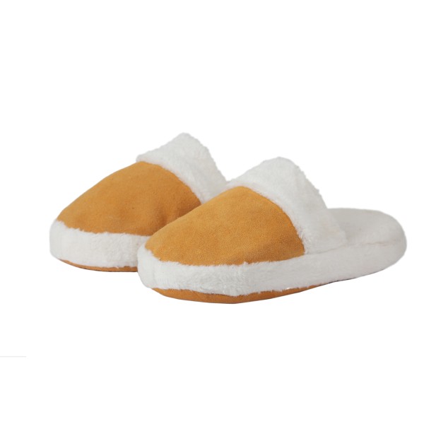 Sonia Originelli Pantoffel Wildleder Webpelz Futter Einlage Beige