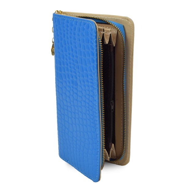 Sonia Originelli Portemonnaie Clutch Lackoptik Glänzend