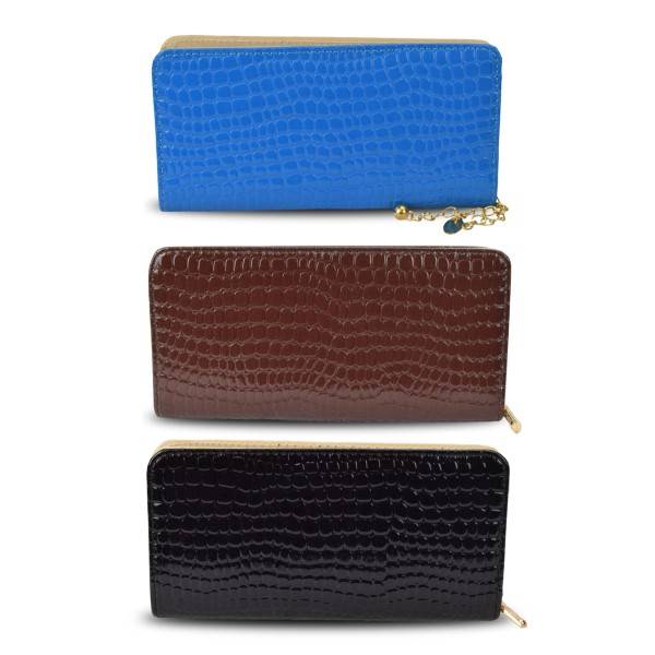 Sonia Originelli Portemonnaie Clutch Lackoptik Glänzend