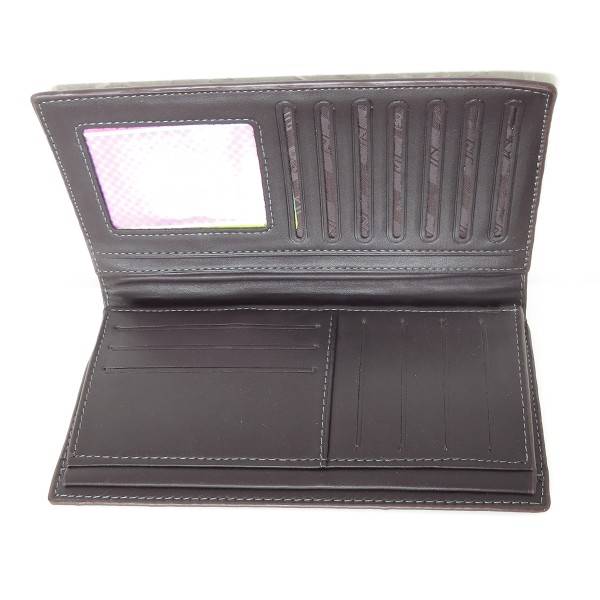 Sonia Originelli Portemonnaie Damen Geldbörse Braun Edel Länglich Matt Glänzend Rauten