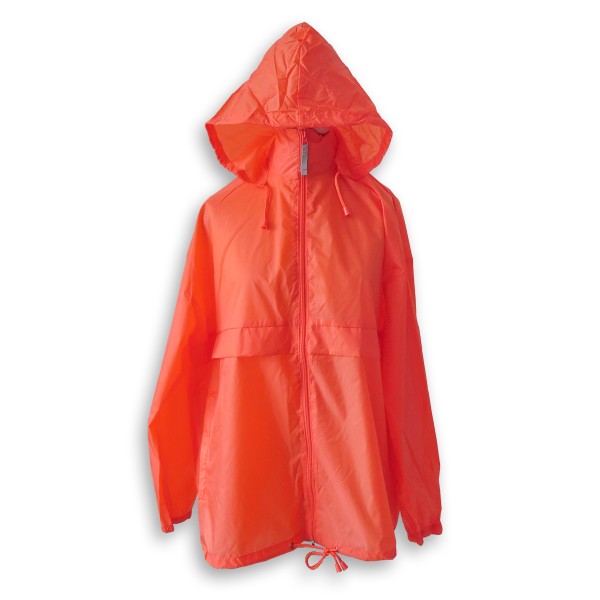 Sonia Originelli Regenjacke unisex "coralle" in Bauchtasche Reißverschluss Kapuze