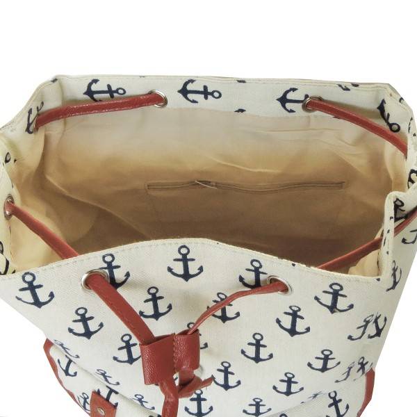 Sonia Originelli Rucksack Anker Maritim Bagpack Kleine Ankersymbole