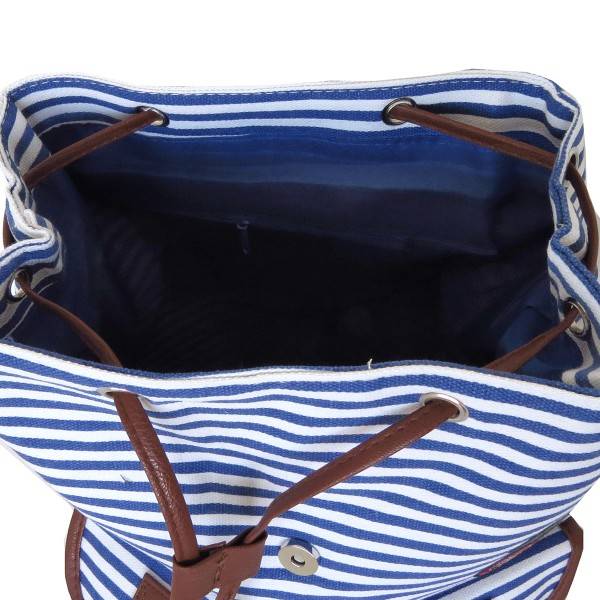 Sonia Originelli Rucksack Maritim Gestreift Mit Patches Anker