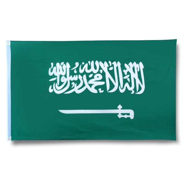 Sonia Originelli Saudi-Arabien Saudi Arabia Fahne Flagge 90 x 150 cm Fanartikel Hissfahne Ösen WM EM