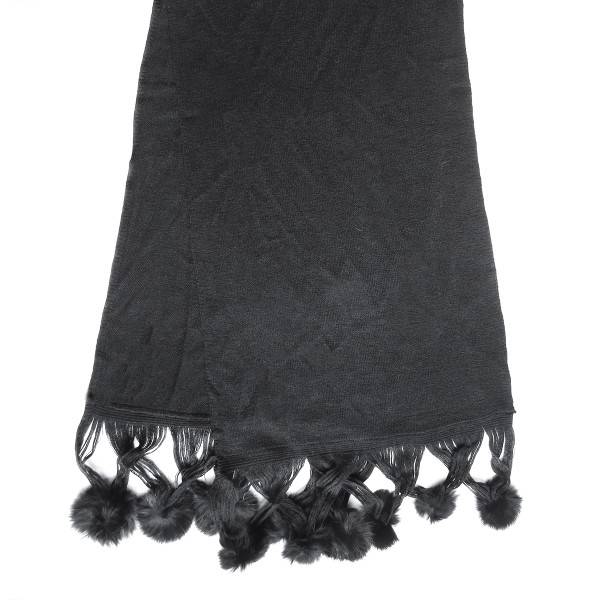 Sonia Originelli Schal Angora Viskose Bommel Winter Soft