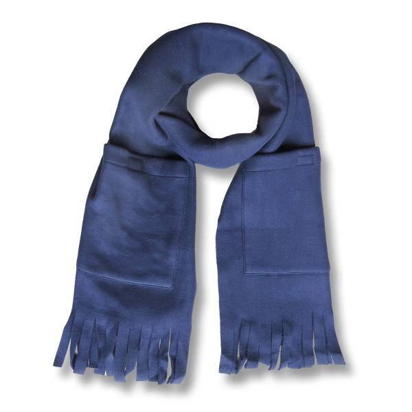 Sonia Originelli Schal Fleece Taschen Fransen Winter