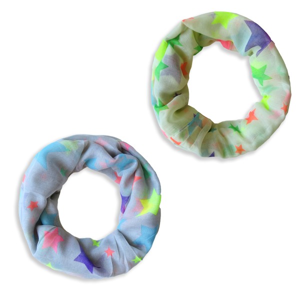 Sonia Originelli Schal Loop "Bunte Sterne" Rundschal Sommer