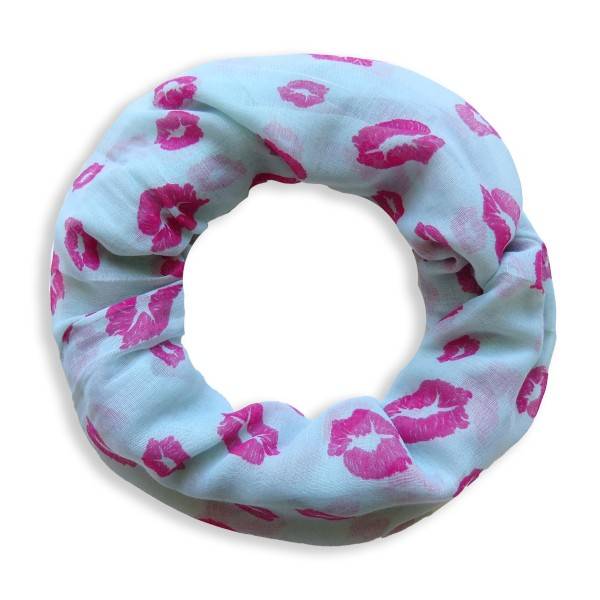 Sonia Originelli Schal Loop "Kussmund" Kiss Rundschal Sommer