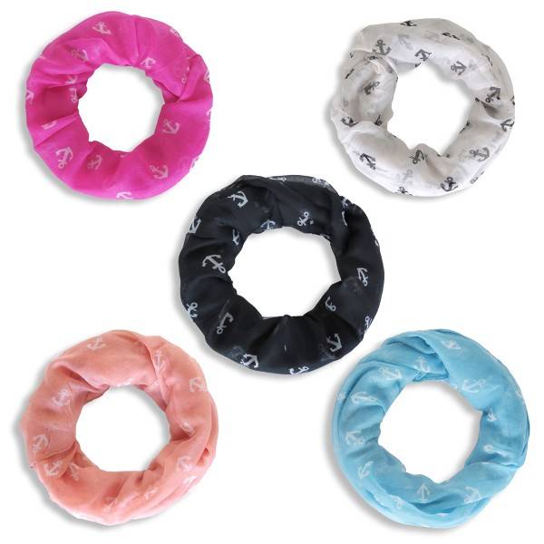 Sonia Originelli Schal Loop "Mini-Anker" Rundschal Maritim Sommer