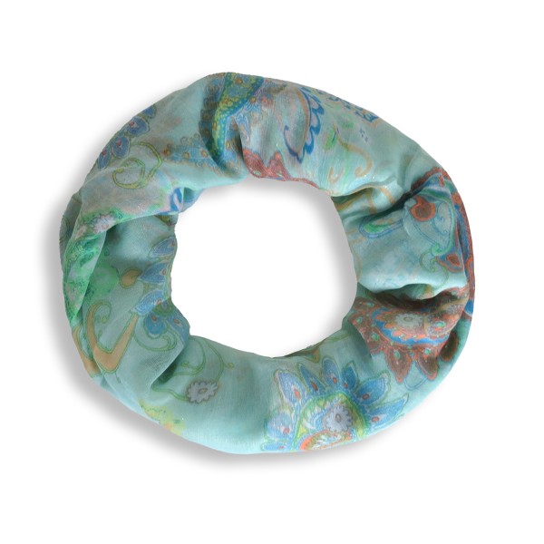 Sonia Originelli Schal Loop "Paisley" Glitzer Rundschal Sommer