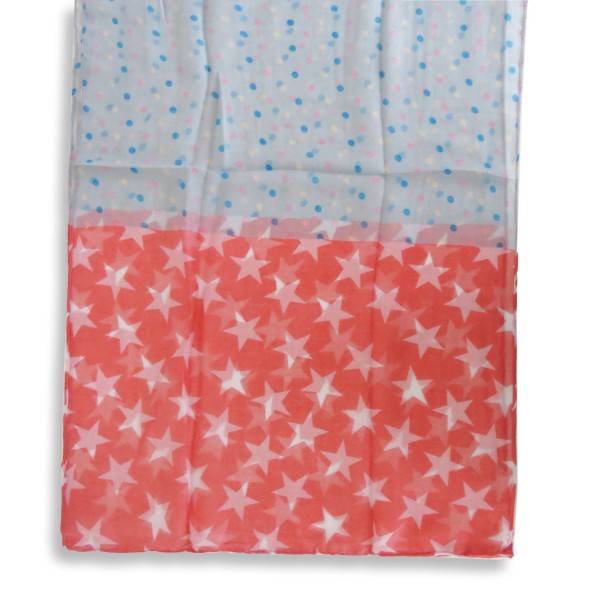 Sonia Originelli Schal Loop "Sterne Punkte" Rundschal Sommer